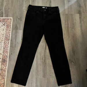 Black denim Old Navy Power Slim Straight Mid-Rise